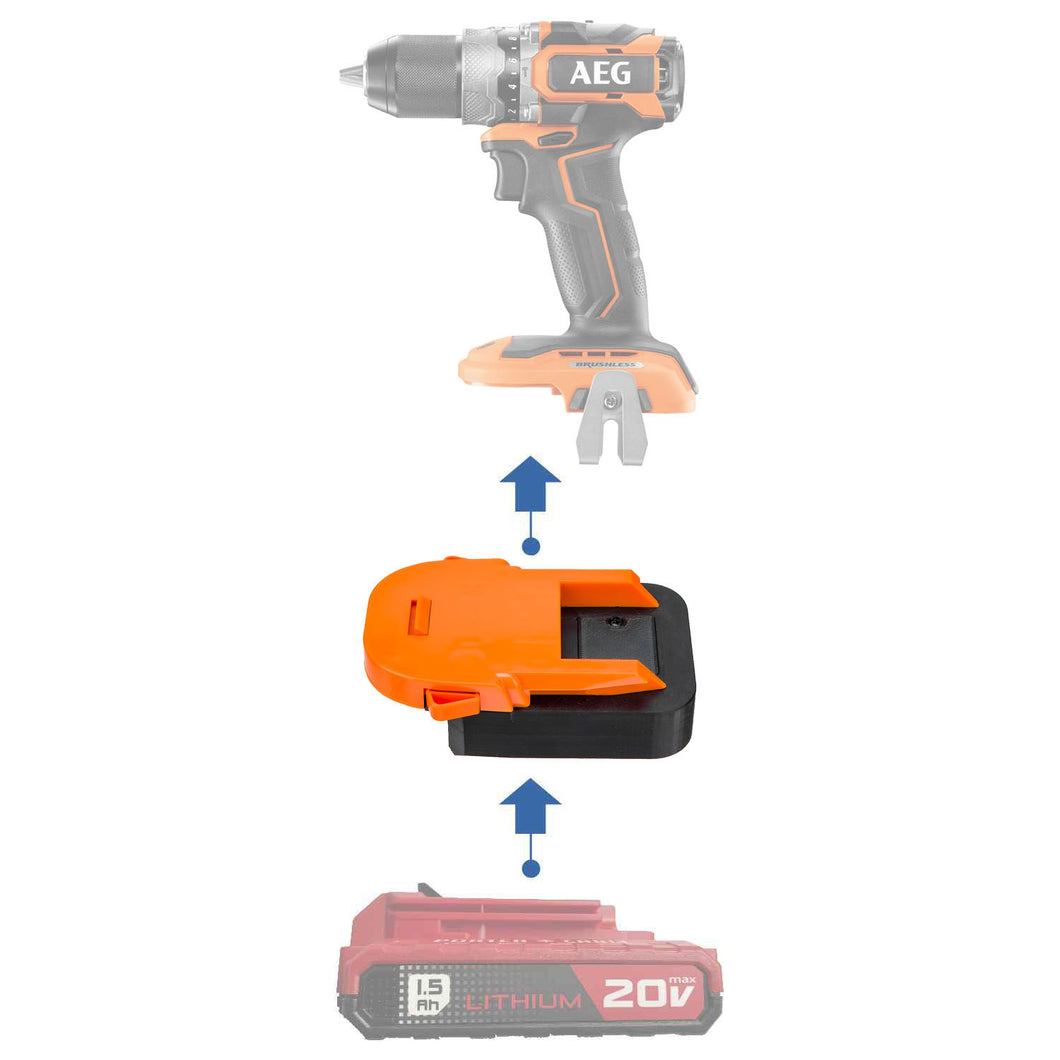 Adaptateur de batterie Porter Cable 20V vers AEG 18V