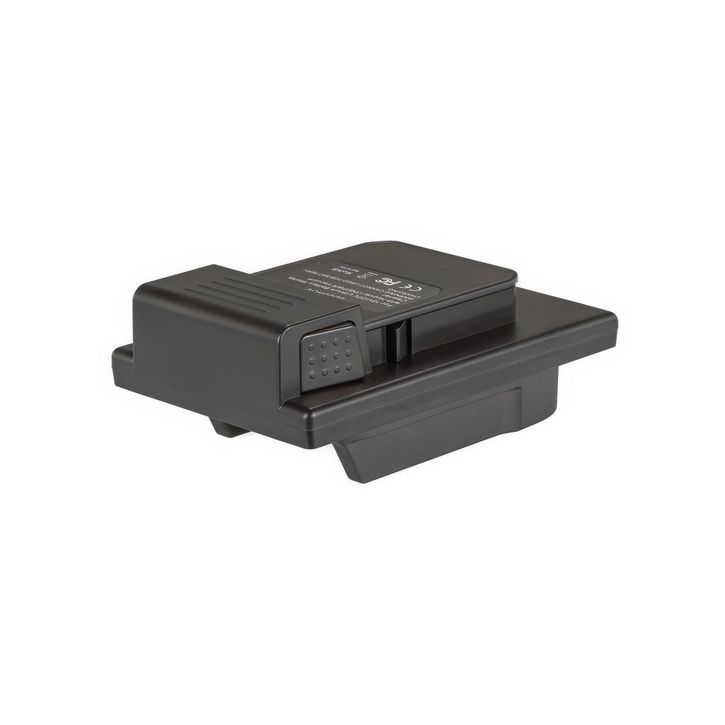 Porter Cable 20V to Hoover 20V ONEPWR battery adapter - Hoover tool-side connection, raised contact block, release catch