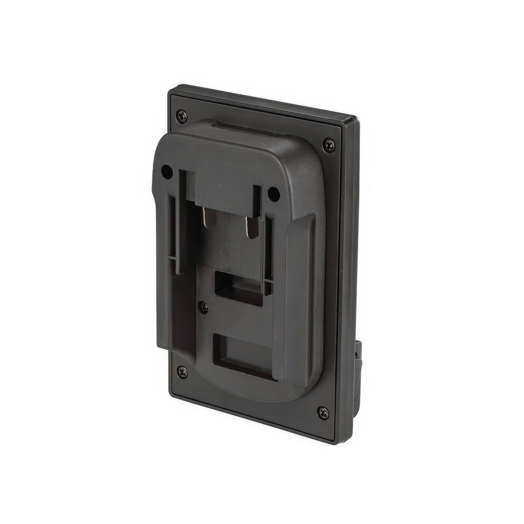 Porter Cable 20V to Hoover 20V ONEPWR battery adapter - battery-side connection, rail channel with copper terminal blades