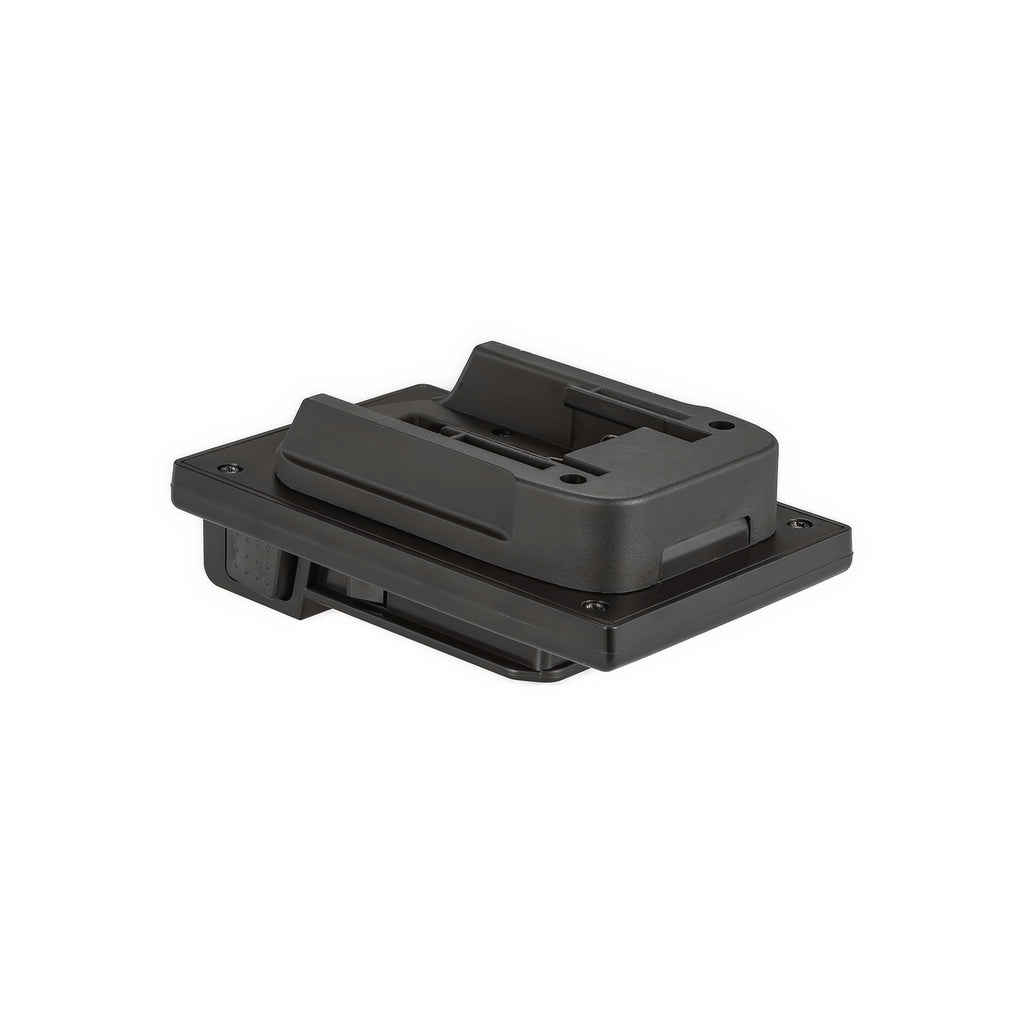 Porter Cable 20V to Hoover 20V ONEPWR battery adapter - battery-side connection, rail channel with copper terminal blades