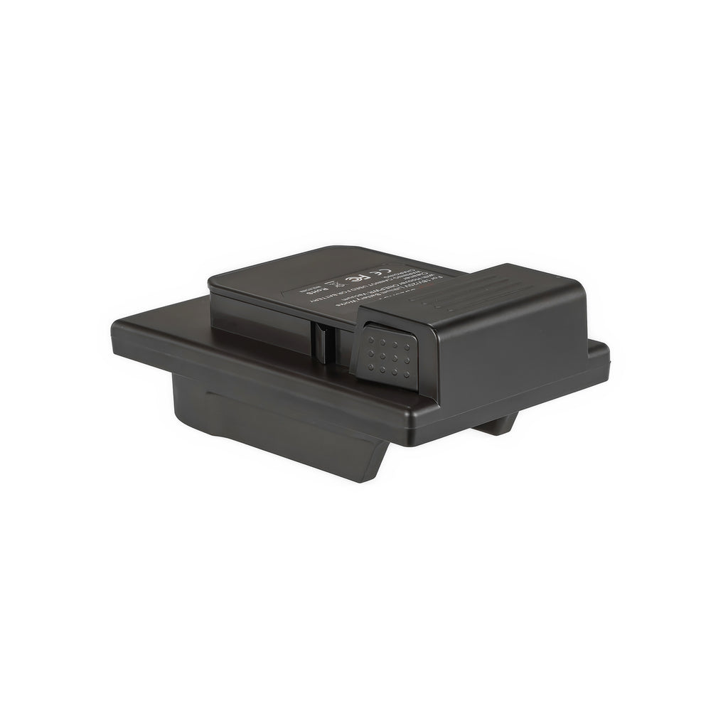 Porter Cable 20V to Hoover 20V ONEPWR battery adapter - Hoover tool-side connection, raised contact block, release catch