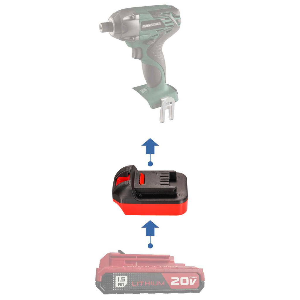 Porter Cable 20V vers Masterforce 20V Adaptateur de batterie
