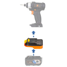 Charger l&#39;image dans la galerie, Adaptateur de batterie RIDGID 18V vers WEN 20V
