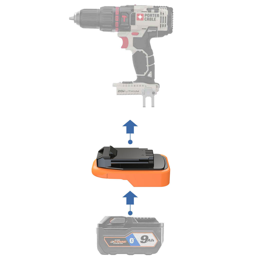 RIDGID 18V vers Porter Cable 20V Adaptateur de batterie