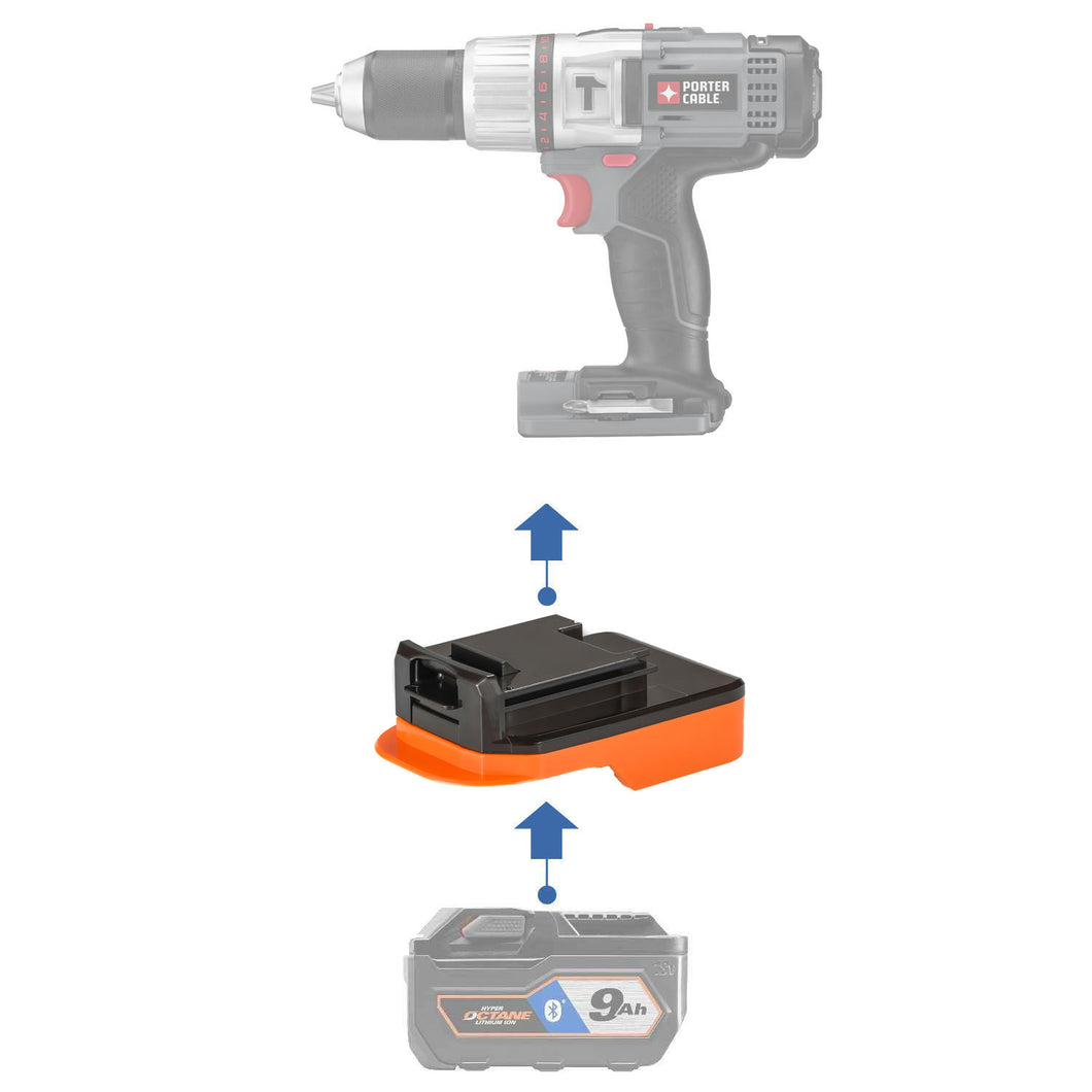 Ridgid 18V à Porter Cable 18V Adaptateur de Batterie