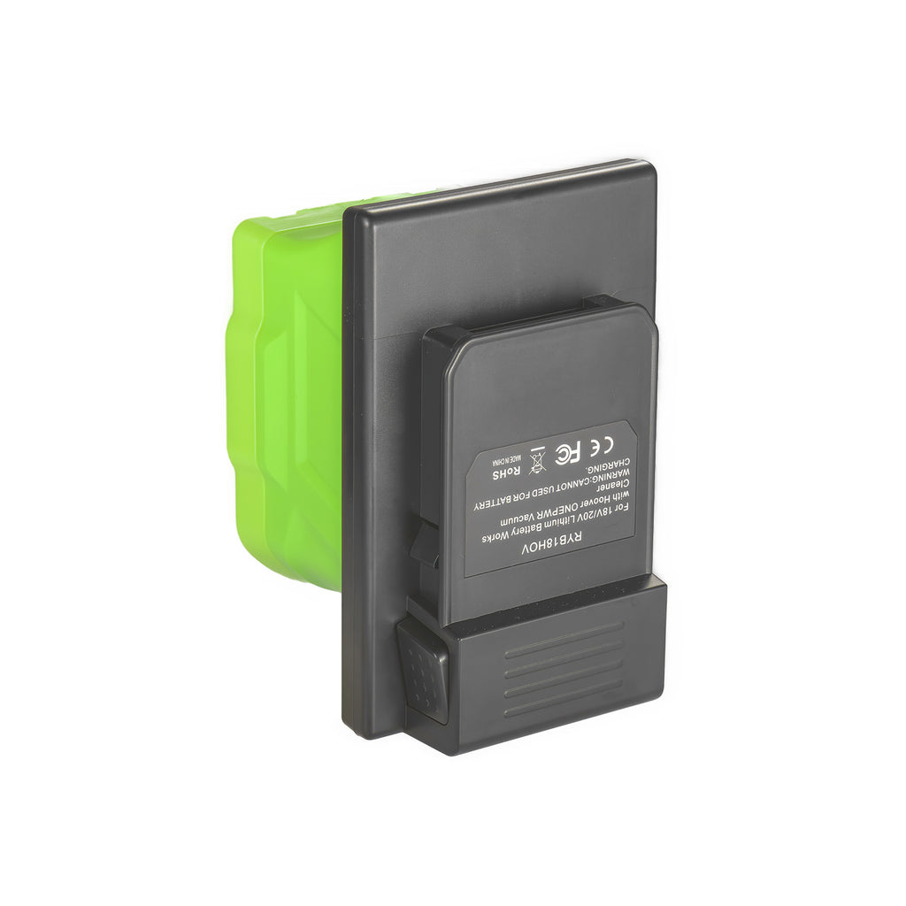 Ryobi 18V ONE+ to Hoover 20V ONEPWR battery adapter - Hoover tool-side connection, raised contact block, release catch
