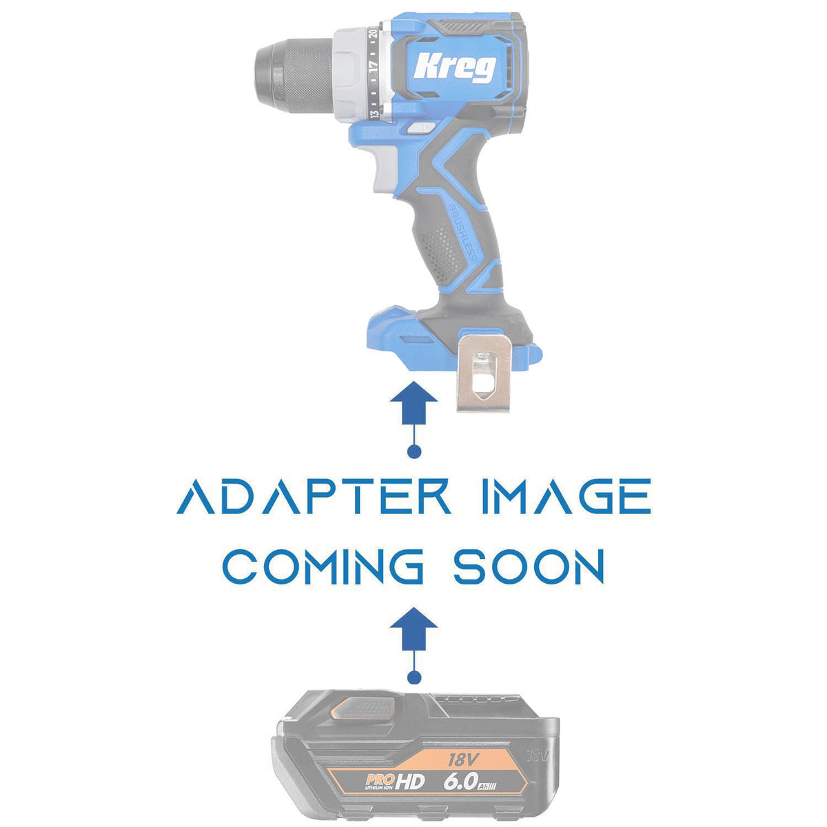 AEG 18V to Kreg 20V Blue Ion Battery Adapter
