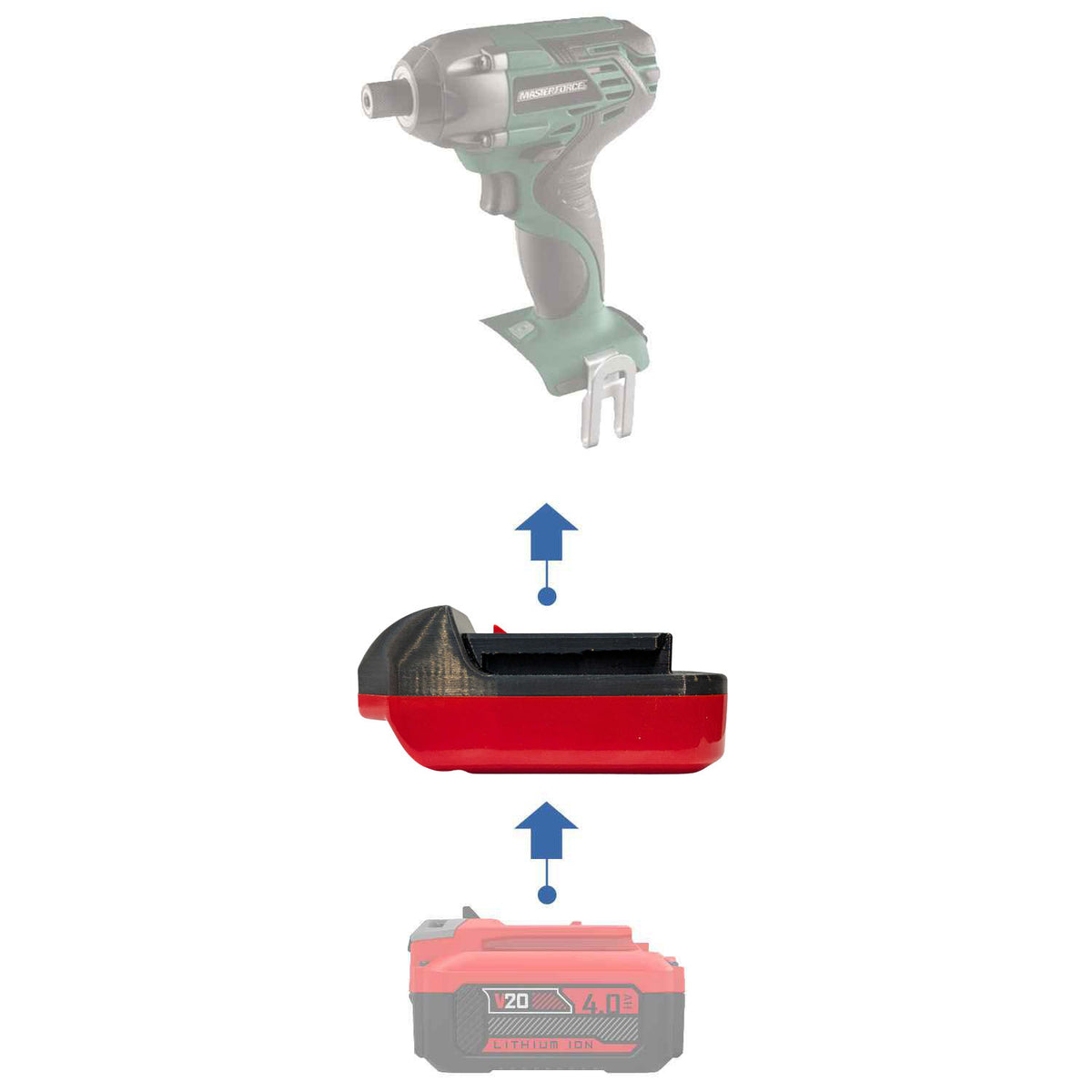 Craftsman 20V vers Masterforce 20V Adaptateur de batterie