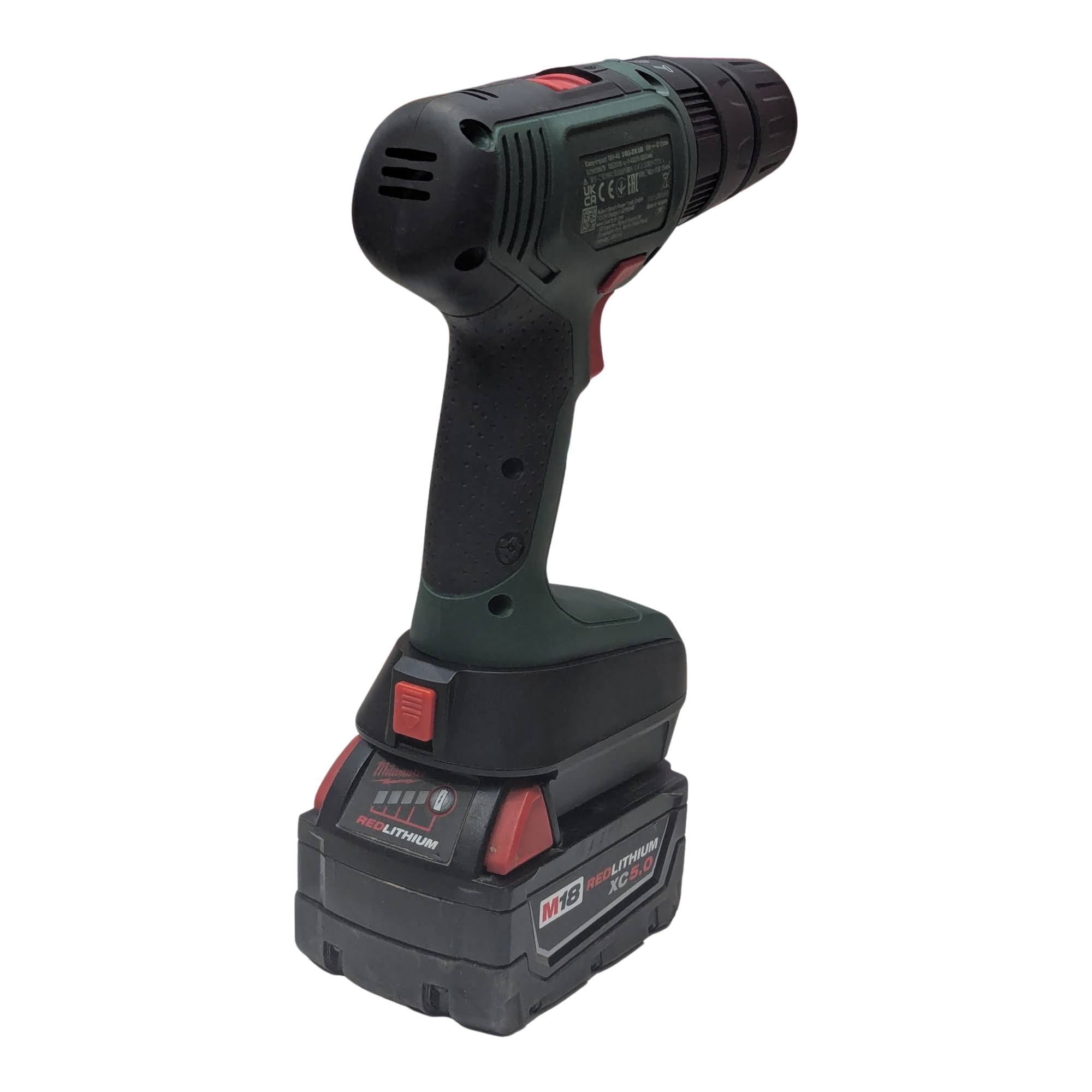 Milwaukee M18 vers Bosch 18V PBA (Vert) Adaptateur de batterie