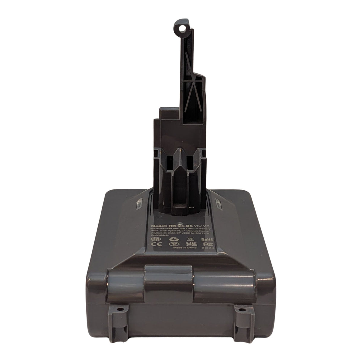Milwaukee M18 to Dyson V7 battery adapter: Dyson Connector, Rear