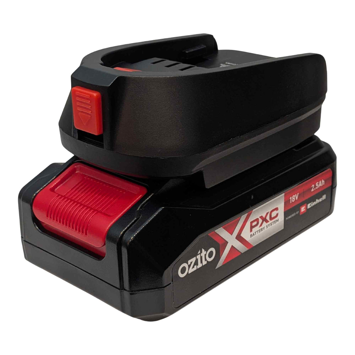 Ozito 18V PXC to Flymo 18V P4A battery adapter