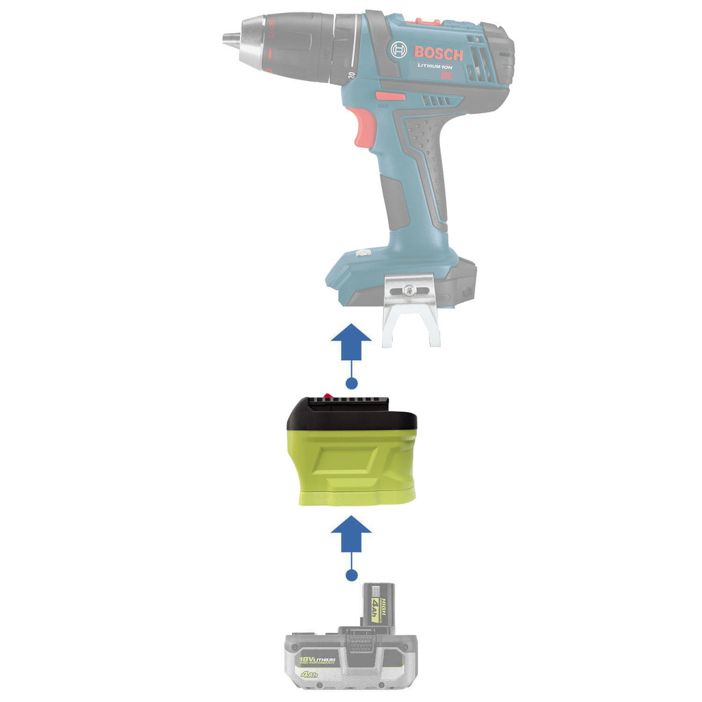 Ryobi 18V to Bosch (Blue) 18V Battery Adapter