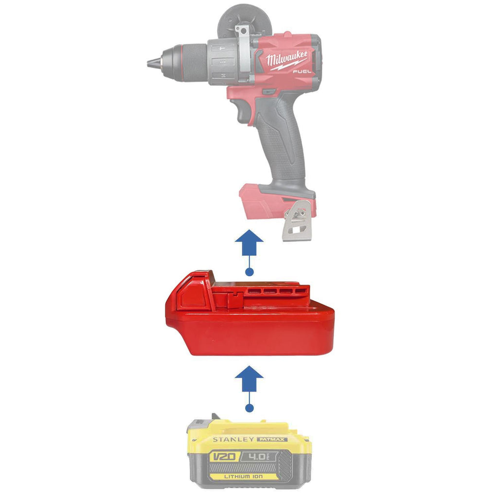 Stanley FATMAX V20 to Milwaukee 18V Battery Adapter