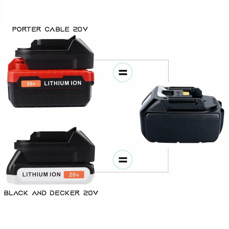Porter Cable 20V to Makita 18V Battery Adapter