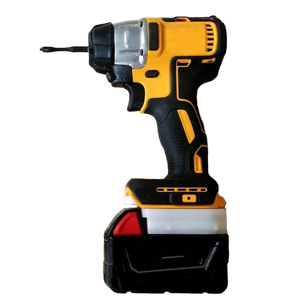 Milwaukee 18V to DeWalt 20V Battery Adapter Polypropylene